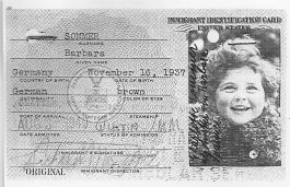 Barbara’s immigration card