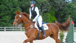 Katie Riding War Horse